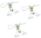 crayfomo 6 pcs mini téléphone portable été voyage ventilateur extérieur refroidisseur 3-en-1 support foudre micro USB type C pour smartphone, tablette, couleur blanche