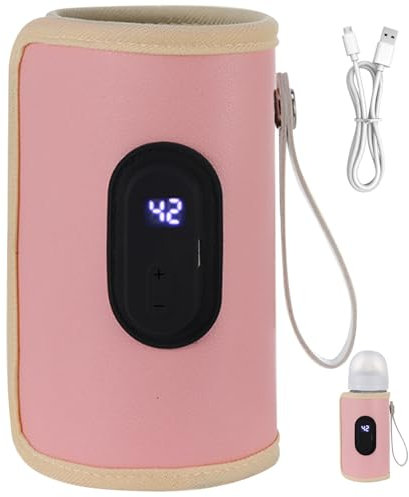 Portable Baby Bottle Warmer Compact Bottle Warmer 18W Quick Heating Infant Temperature Adjustable USB Heater for Home Travel Style 2