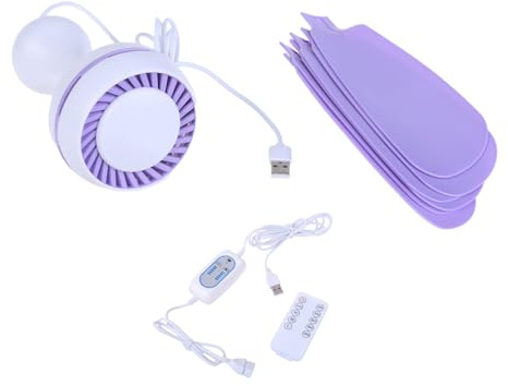 XINGLIDA Ventilador colgante teledirigido de 17 7 pulgadas de diámetro 6 hojas cable de 4 velocidades para camping, tiendas de campaña, oficinas, USB, techo de techo, ventilador de techo con mandos a