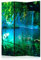 murando Raumteiler Wasserfall Natur Wasser Foto Paravent 225x172 cm beidseitig auf Vlies-Leinwand Bedruckt Trennwand Spanische Wand Sichtschutz Raumtrenner blau c-B-0132-z-c