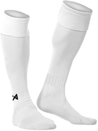 Asioka Unisex 200/10 Fußballstrümpfe, weiß, 27-30