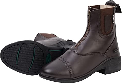Dublin Evolution Zip Front Paddock Boots, Brown, Adults 8