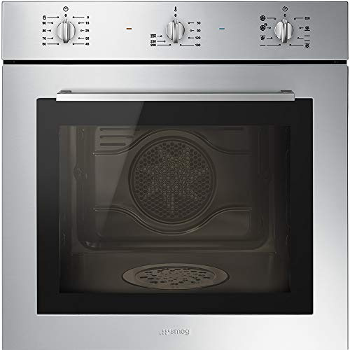 Smeg SF64M3DX Elektroherd, 63 l, Edelstahl A – Ofen (mittel, Elektroherd, 63 l, 63 l, 50 – 250 °C, Dampf)