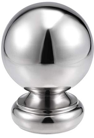 sourcing map 304 Edelstahl hohl Kappe Kugel Ball mit Basis für Geländer Treppe Spindel 95mm Durchmesser