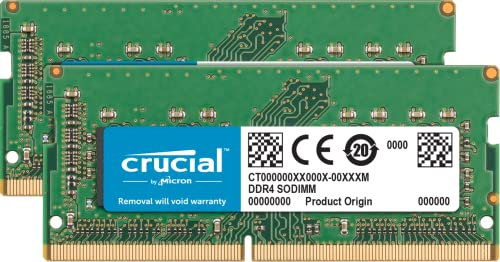 Crucial RAM 32GB (2x16GB) DDR4 2666MHz CL19 Kit di Memoria per Mac CT2K16G4S266M