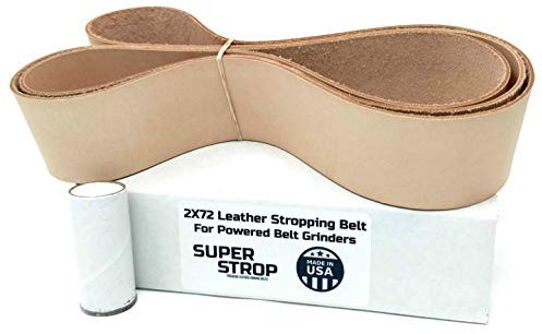 Cinghia di levigatura in pelle super corposa, 5,1 x 182,9 cm, per smerigliatrici a nastro 2X72