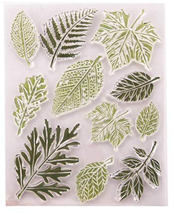 arriettycraft Blätter Transparente Stempel für die Kartenherstellung, Ahornblätter Gummi stempel für Zeitschriften Crafting Scrapbooking und Papier Projekt Dekoration
