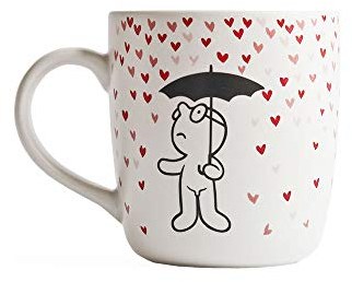 Propaganda 16124 Mr P. Heart Kaffeebecher, Keramik, Mehrfarbig