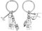 Amosfun 2Pcs Architekt Geschenke Architektur Schlüsselbund Architektur Student Ingenieur Schlüsselbund Tasche Charme Geldbörse Anhänger für Abschlussfeier Zugunsten Silber
