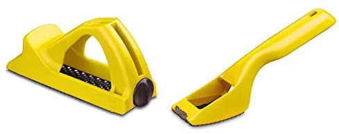 STANLEY Surform Moulded Body Block Plane (155mm) with Blade for Wood Aluminium Copper Plastics and Laminates 5-21-104 & 367023-STX Surform Shaver Tool 5 21 115