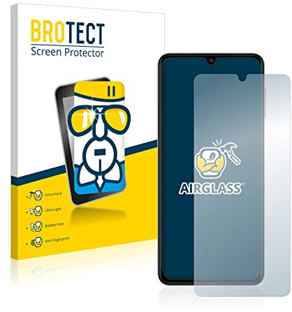 BROTECT Schutzglas für Samsung Galaxy A22 4G | Transparenter Displayschutz Made in Germany Schutzfolie Panzer Folie Glas 9H Anti-Fingerprint Einfache Montage Clear