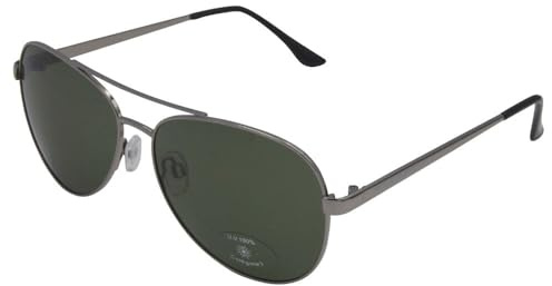 Gamswild WM7426 Pilotenbrille Fliegerbrille Sonnenbrille GAMSSTYLE Mode Brille Damen Herren Unisex | grün | blau | gold, Linsenfarbe: Grün