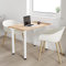 AKKE 70x60 | Esszimmertisch - Esstisch - Tisch mit weißen Beinen - Küchentisch - Bürotisch | Gold Craft