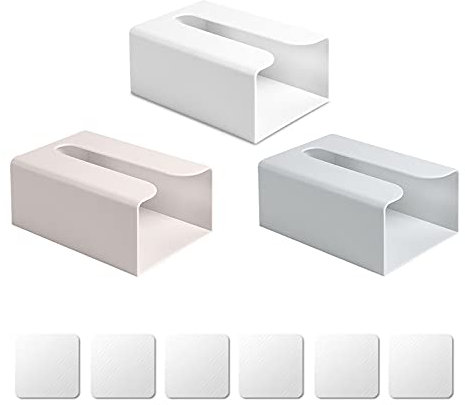 Taschentuchbox KosmetiktüCher Box Aufbewahrungsbox FüR TaschentüCher Taschentuchbox Tissue Box Holder Taschentuchbox Zur Wandmontage Geeignet für Büro, Schlafzimmer, Bad, WC, Küche(3pc)