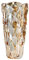 Schwere Gross Kristallvase Glasvasen Modern Stabile Blumenvase Bodenvase für Tischdekoration Home Office Dekor,Gold