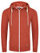 riverso Sweatjacke Herren mit Kapuze Reißverschluss Regular Fit RIVThilo Kapuzenjacke Rot M, Größe:M, Farbe:Dark Red