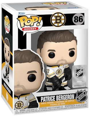 Funko POP! NHL: Bruins - Patrice Bergeron - (Road) - Vinyl-Sammelfigur - Geschenkidee - Offizielle Handelswaren - Spielzeug Für Kinder und Erwachsene - Sports Fans - Modellfigur Für Sammler