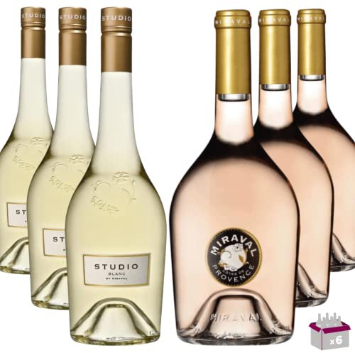Lot découverte Miraval 6x75cL– 3 Studio by Miraval 2021 Blanc 75cL 13% & 3 Côtes de Provence Rosé 2021 75cL 13%