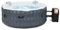 COSTWAY Spa Gonflable, 2 à 4 Personnes, 180 x 68 CM, Spa Rond Portable avec 108 Jets de Massage, Filtration à Cartouche et Bâche de Protection pour Le Spa, Gris (sans Appui-tête et Porte-gobelet)