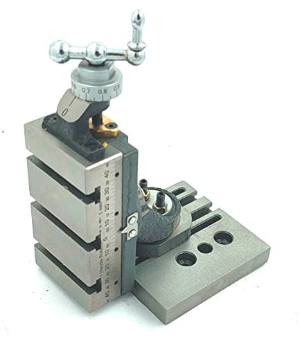 New Design Mini Vertical Milling Slide with Base Plate- Direct Mounting on 7 x 14 Mini Lathe Machine (((Swivel Type- No Clamps)))