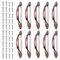 Kinsinder 10pcs Vintage Cabinet Handles, Furniture Door Pull Handles, Antique Bow Pulls, Antique Kitchen Cupboard Handles, for Kitchen Wardrobe Cabinet Knobs Drawer Door (96mm, Red Bronze)