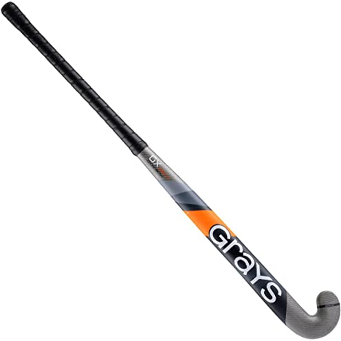 Grays GX2000 Dynabow Senior-Hockeyschläger aus Verbundwerkstoff, Schwarz/Silber, 37,5 l