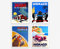 Vintage Car Racing Posters Set of 4 - Monza, Le Mans Poster & Monaco Grand Prix Poster Racecar Room Decor For Boys - Racing Wall Decor Gift Ideas For Him - Trendy Wall Art (21cm x 30cm (A4))