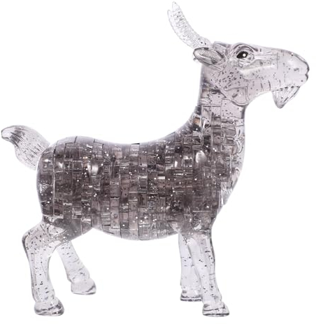 Alipis 1stück Kristall Puzzle Ziege Selbstmontage Tierfigur Aus Hochwertigem Kristallglas Stilvolle Heimdekoration Und Kreatives Für Freunde Und Familie