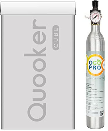 Umrüstset für QUOOKER CUBE auf handelsübliche Soda 425g/450g CO2-Zylinder. (1. Gen. mit Zylinder)