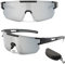 ZUMLLOMA Fahrradbrille Herren Damen, Fahrradbrille Winddicht UV 400, Bunte Fahrrad Brille Anti-Uv, Rennrad Brille für Outdooraktivitäten Wie Radfahren Laufen Klettern Autofahren Angeln Golf (Silber)