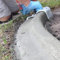 Qcwwy Molde de Hormigón, Herramienta de Moldeo de Hormigón de Pavimento de Plástico con Mango, Molde Reutilizable para Pavimentadora de Cemento de Hormigón para Pavimentación de