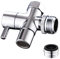 Hsmhose Waschbecken-Wasserhahn-Umstellventil, Wasserhahn-Umstelladapter für Waschbeckenanschluss, Duschschlauch/Gartenschlauch/tragbare Waschmaschine, Wasserhahn-Anschluss für Badezimmer/Küche, Chrom