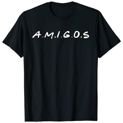Amigos spanisches Wort Best Friend Funny Vintage T-Shirt