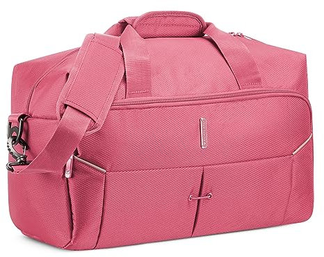 RONCATO Borsone Cabina IRONIK 2.0 - Borsa da Viaggio 20L con Tracolla, Leggera e Resistente - Rosa