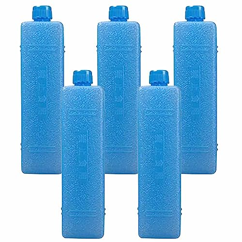 Slim Ice Packs, 1/2/3/5/10 Pieces Freezer Packs Ice Crystal Box for Air Cooler, Reusable Freezer Blocks, Leakproof Freezer Ice Packs for Refrigerator, Air Conditioner Fan, Picnics, Cools Bags, Lunch B