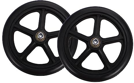 AiQima Wheelchair Wheel,2Pcs Wheelchair Replacement Wheel,Gaming Chair Accessories Wheelchaircaster Wheels Wheelchairer Wheelser Manual Wheelchair Front Wheel