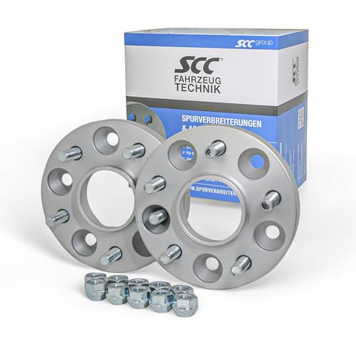 SCC Spurverbreiterungen Spurplatten 2x30mm 5x112-14140BES kompatibel mit Volkswagen Transporter T2 Transporter T3