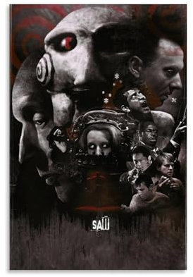 KOPTEW Saw Poster Poster Dekorative Malerei Leinwand Wandkunst Wohnzimmer Poster Schlafzimmer Malerei,Wandkunst Bilddruck Moderne Familienzimmer Dekor 12x18inch(30x45cm)