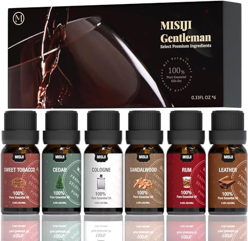 MISIJI Cedar ätherische öle Set für Diffusor für Zuhause，für Diffuser und Aromatherapie，6 * 10ml