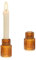 Glasseam Kerzenständer Glas Kerzenhalter Stabkerze: 2er Set Stabkerzenhalter Deko Herbst Kerzenhalter für Stabkerzen Klein Kerzenhalter Weihnachten für Halloween Erntedankfest Tisch Herbst Dekoration