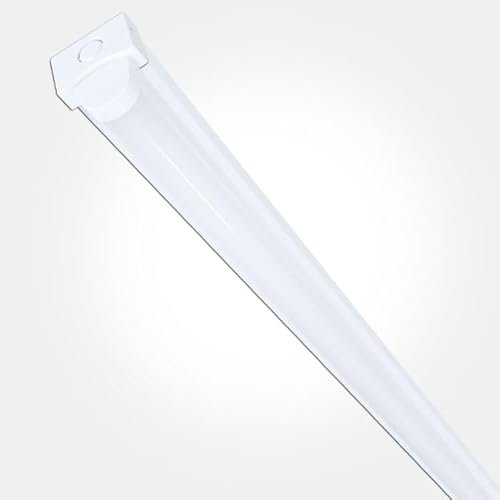 LEDBRITE LED 6ft Microwave Sensor Batten Light Motion Sensor Ceiling Light Fitting 150Lm/W Tri Colour & Wattage Selectable 33W, 42W, 51W, 60W Durable Energy Efficient