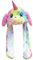 ZOMKIFA Oreille Licorne Chapeau Dames Mignon Drôle en Peluche Chapeau de Lapin Animal Cosplay fête d'anniversaire Cadeau