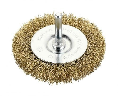 Rundbürste, gewellt, 100 mm, ideal zum Erstellen von Wellen und Textur bei Holz- und Bastelarbeiten.