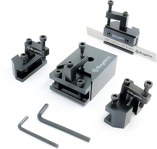 Buyohlic New Quick Change Tool Post for CJ18A Series,C2C3 Mini Bench Lathe Machine