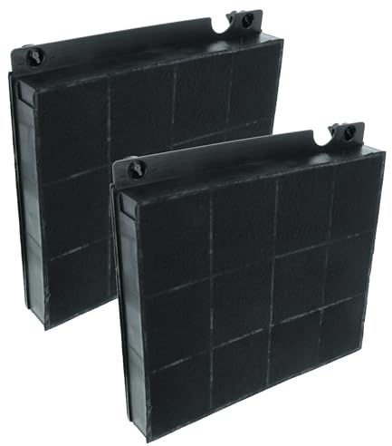vhbw 2x Aktivkohlefilter kompatibel mit AEG DUB5650HM | DUB5650HW, DKB5660HM, DKB5960HM, DTB3651M, DTB5660HM, DTB5960HM Dunstabzugshaube