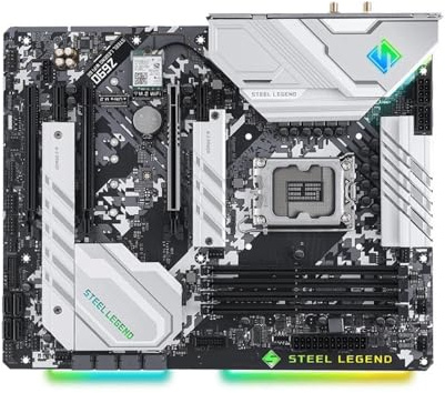 desktop motherboard Fit For ASRock Z690 STEEL LEGEND WIFI 6E Motherboard Support Socket LGA1700 I9-14900K I7-12700K I5-12400F CPU DDR4 USB3.2 Gen2 PCIe 5.0