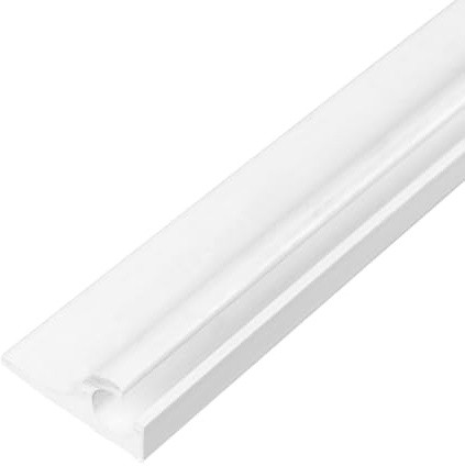 LYSEL® Kederschiene Kederleiste Kederprofil Kunststoff Weiß 15,5x33,3mm 45° Länge 3m
