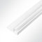 LYSEL® Kederschiene Kederleiste Kederprofil Kunststoff Weiß 15,5x33,3mm 45° Länge 3m