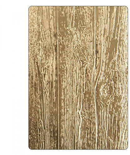 Sizzix Prägeschablone 662718, Holzeffekt by Tim Holtz, eine Größe, Papier, Holz Ordner, One Size