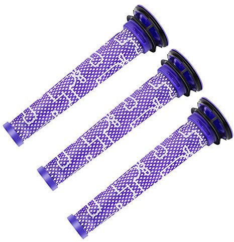 ARyee 3-Pack Pre Filter Compatible with Dyson DC58 DC59 V6 V7 V8 Vacuum SV03 SV05 SV06 Animal, fit Dyson 965661-01 SV03 SV06 SV09